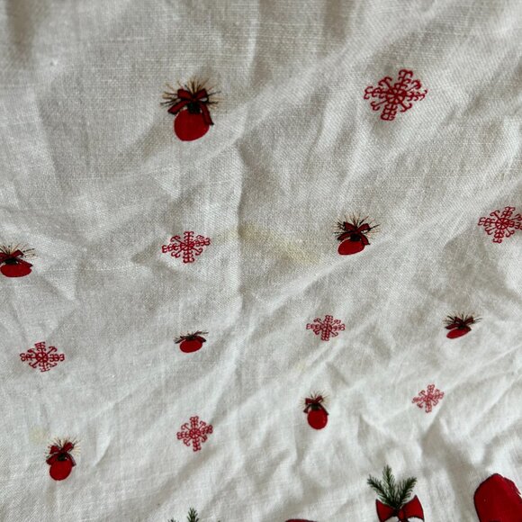 Vintage Christmas Pixie Elf Tableclot - Picture 5 of 6